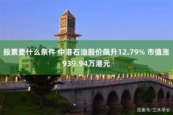 股票要什么条件 中港石油股价飙升12.79% 市值涨939.94万港元