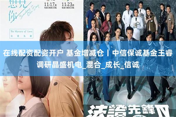 在线配资配资开户 基金增减仓丨中信保诚基金王睿调研晶盛机电_混合_成长_信诚