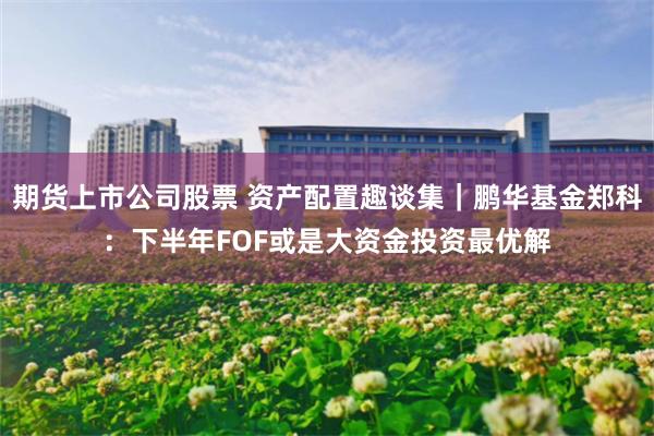 期货上市公司股票 资产配置趣谈集｜鹏华基金郑科：下半年FOF或是大资金投资最优解